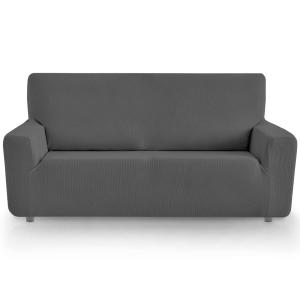 Funda de sofá elástica adaptable gris 130 - 180 cm