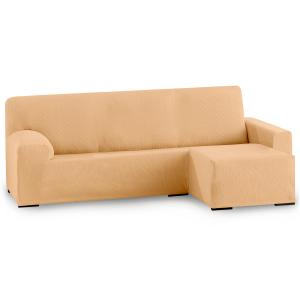 Funda de sofá elástica adaptable. Naranja chaise longue cor…