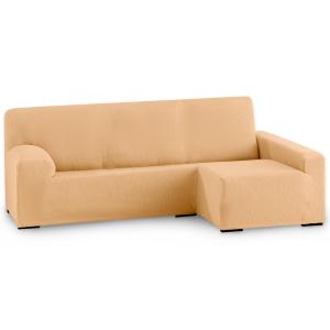 Funda de sofá elástica adaptable. Naranja chaise longue lar…