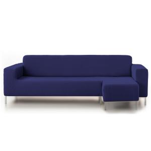 Funda de sofá elástica  azul chaiselongue corto derecha