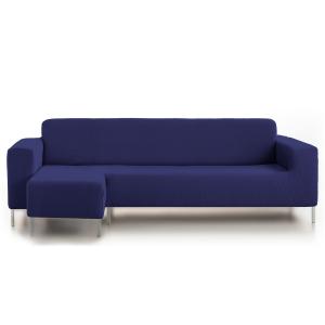 Funda de sofá elástica  azul chaiselongue corto Izquierdo