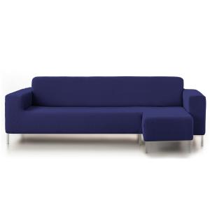 Funda de sofá elástica  azul chaiselongue largo derecha