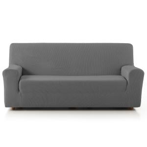 Funda de sofá elástica gris 130 - 180 cm