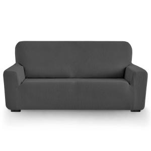 Funda de sofá elástica gris 240 - 270 cm