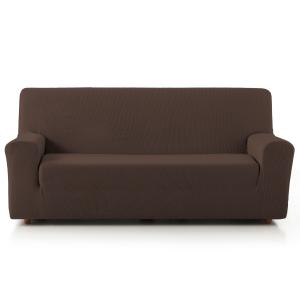 Funda de sofá elástica marfil 130 - 180 cm