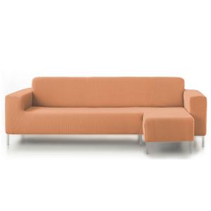 Funda de sofá elástica  naranja chaiselongue largo derecha
