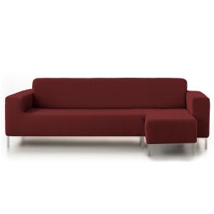 Funda de sofá elástica  rojo chaiselongue corto derecha