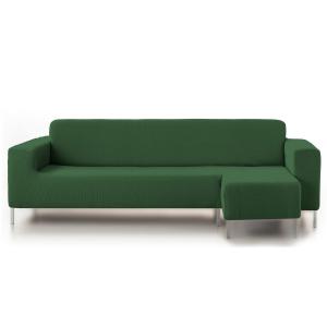 Funda de sofá elástica  verde chaiselongue largo derecha