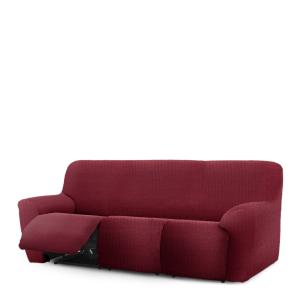 Funda de sofá relax extensible 3 plazas x 3 burdeos 200 - 2…