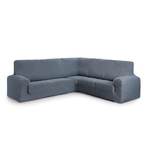 Funda de sofá rinconera 3 1 elástica azul 450 cm