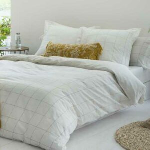 Funda nórdica 100% algodón orgánico blanco 220x220 cm cama…