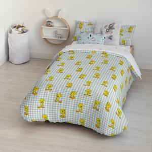 Funda nórdica algodón menta 200x200 cm