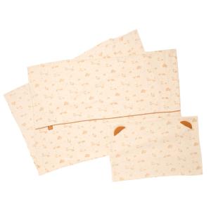 Funda nórdica de algodón beige 100x135cm y funda de almohad…