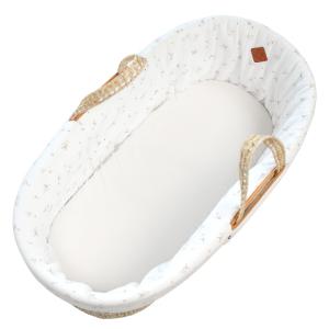 Funda para capazo de gasa de algodón para bebé   Blanco