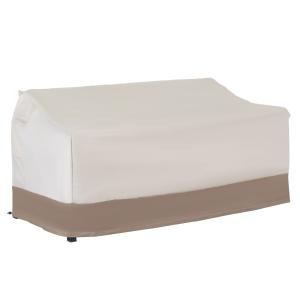 Funda protectora para banco 152x87x79 cm beige y café