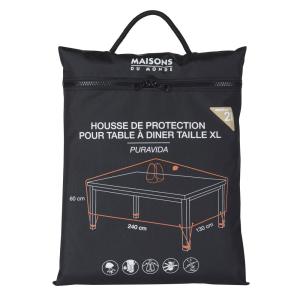 Funda protectora para mesa de jardín rectangular en negro L…