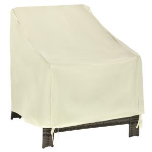 Funda protectora para sillas 68 x 87 x 77 cm color beige
