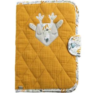 Funda sanitaria de algodón amarillo mostaza