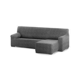Funda sofá chaise longue elástica derecha b/c gris oscuro 2…