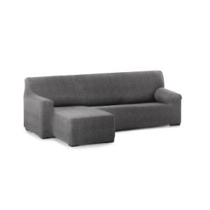 Funda sofá chaise longue elástica izq b/c gris oscuro 250 -…