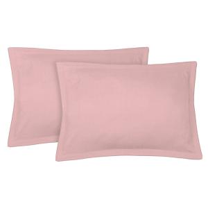 Fundas de almohada (x2) lino lavado 50x70 rosa