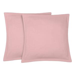 Fundas de almohada (x2) lino lavado 65x65 rosa