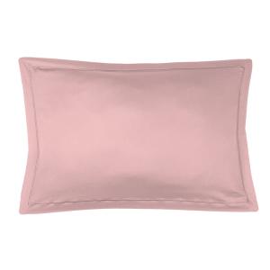 Fundas de almohada (x2) satén de algodón 50x70 rosa