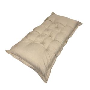 Futón xxl de lino colchón de suelo 195x100cm - beige