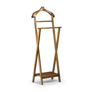 Galán de noche de madera marrón
