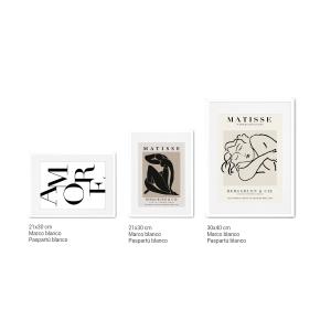 Galería de cuadros con marco blanco - Matisse