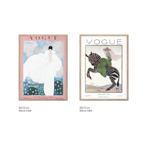Galería de cuadros con marco roble - Vogue