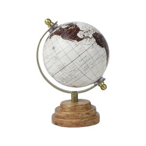 Globo decorativo en madera de mango marrón, ø 11 cm