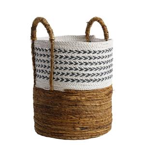 Gran cesta con asas de fibra vegetal xl