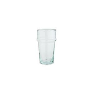 Gran vaso de agua de cristal transparente