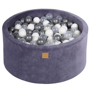 Gris Azul Piscina de bolas: Perla blanca/Transparente/Plata…