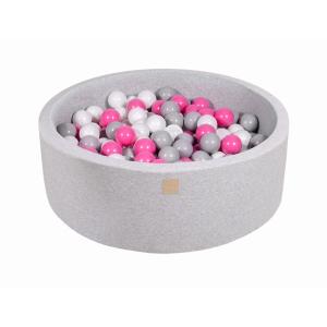 Gris claro piscina de bolas: gris/blanco/rosa claro h30