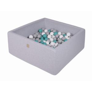 Gris claro piscina de bolas: turquesa/gris/blanco h40