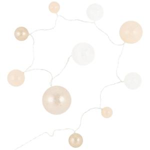 Guirnalda luminosa beige y dorada con 10lucesLED, L.165