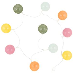 Guirnalda luminosa con 10lucesLED multicolores, L.195