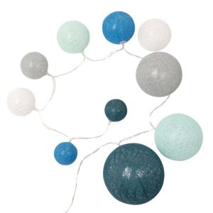 Guirnalda luminosa de 10 LEDS bolas azules