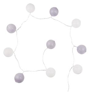 Guirnalda luminosa de 10 LEDS de algodón gris y blanco L.17…