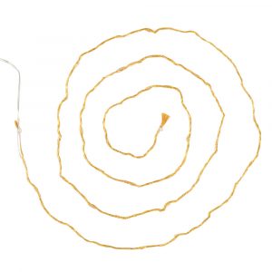 Guirnalda luminosa dorada 20 LEDS