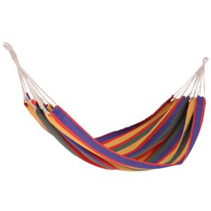 Hamaca colgante 200x100 cm morado, rojo, amarillo