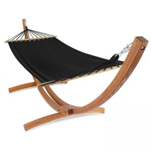 Hamaca en pie de madera negra