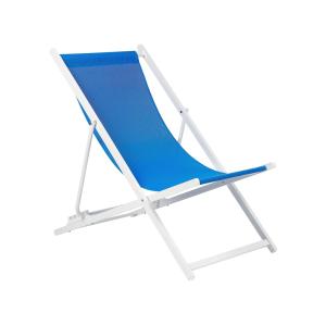 Hamaca plegable metal azul