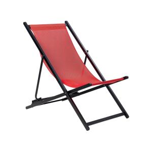 Hamaca plegable metal rojo