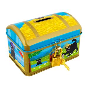 Hucha  negro hierro  11 x 7 x 7 cm