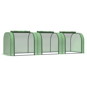Invernadero color verde 295 x 100 x 80 cm