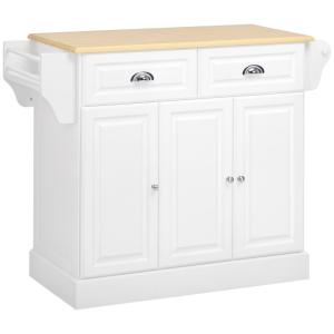 Isla de cocina 110x45x91 cm blanco