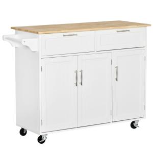 Isla de cocina 121x46x91 cm blanco